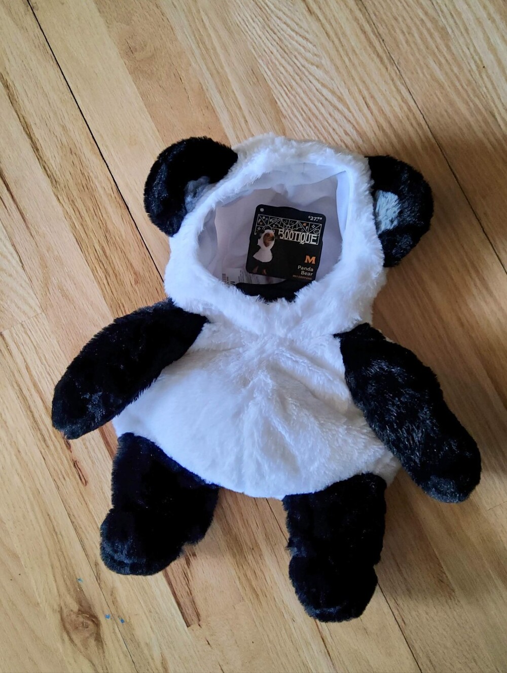 HALLOWEEN BOOTIQUE Panda Bear Dog Costume Sz. M